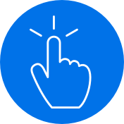 finger tapping icon